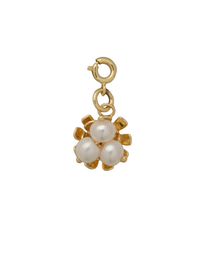 Nesta Charm - CFG1BGMDP - <p>The Nesta Charm features a nest of freshwater petal pearls dangling from a delicate spring ring clasp, made to attach easily to any necklace or bracelet chain! From Sorrelli's Modern Pearl collection in our Bright Gold-tone finish.</p>