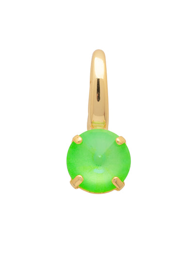 London Crystal Charm - CFZ12BGETG - <p>The London Crystal Charm features a single rivoli-cut crystal with an easy-to-open oval spring ring clasp. From Sorrelli's Electric Green  collection in our Bright Gold-tone finish.</p>