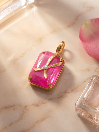 Ribbon of Hope Crystal Charm - CHGM1BGPPL