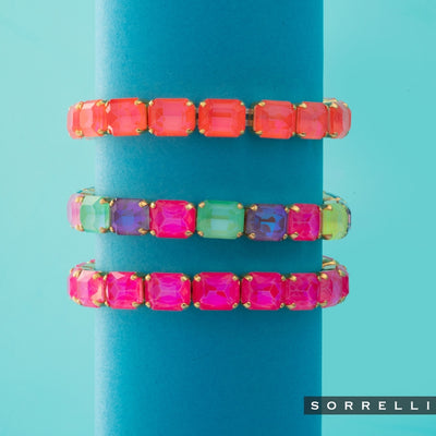 7 Inch Easton Emerald Cut Stretch Bracelet - BFS30BGCCA