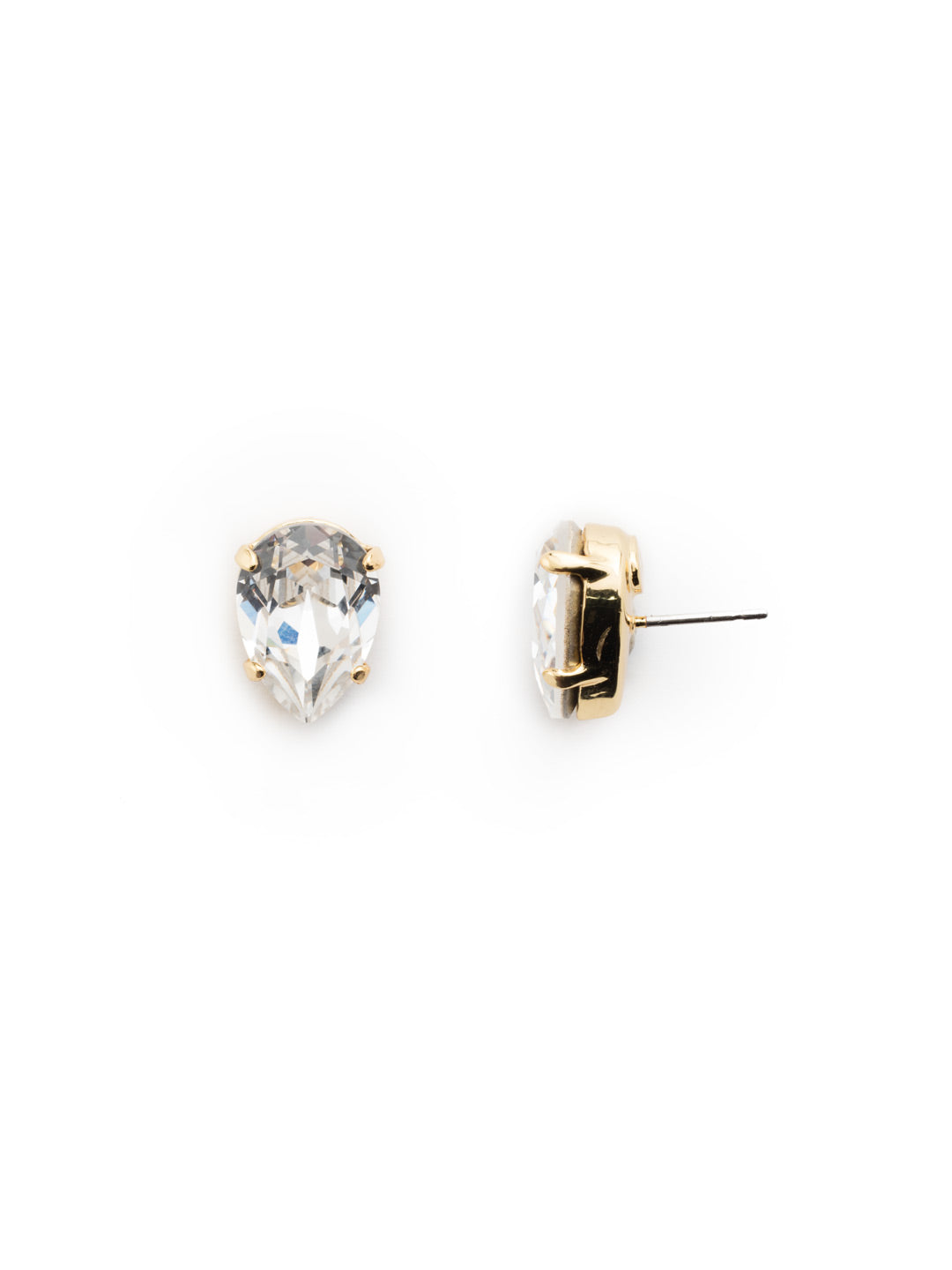 Ginnie Stud Earrings - ECR115BGCRY - <p>A beautiful basic stud. These classic single teardrop post earrings are perfect for any occasion, especially the everyday look. A timeless treasure that will sparkle season after season. From Sorrelli's Crystal collection in our Bright Gold-tone finish.</p>