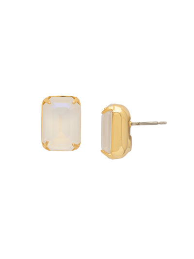 Everyday Stud Earrings - ECT11BGUWAB - <p>Simple studs never go out of style! Try this single cut crystal on a post for everyday sparkle. From Sorrelli's Ultra White Aurora Borealis collection in our Bright Gold-tone finish.</p>