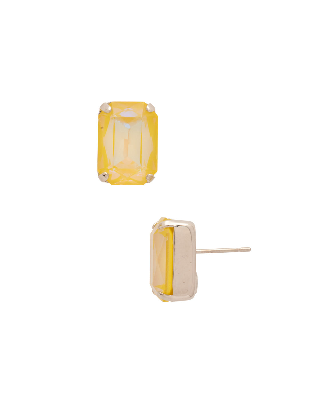 Everyday Stud Earrings - ECT11PDLTD - <p>Simple studs never go out of style! Try this single cut crystal on a post for everyday sparkle. From Sorrelli's Light Topaz Delite collection in our Palladium finish.</p>