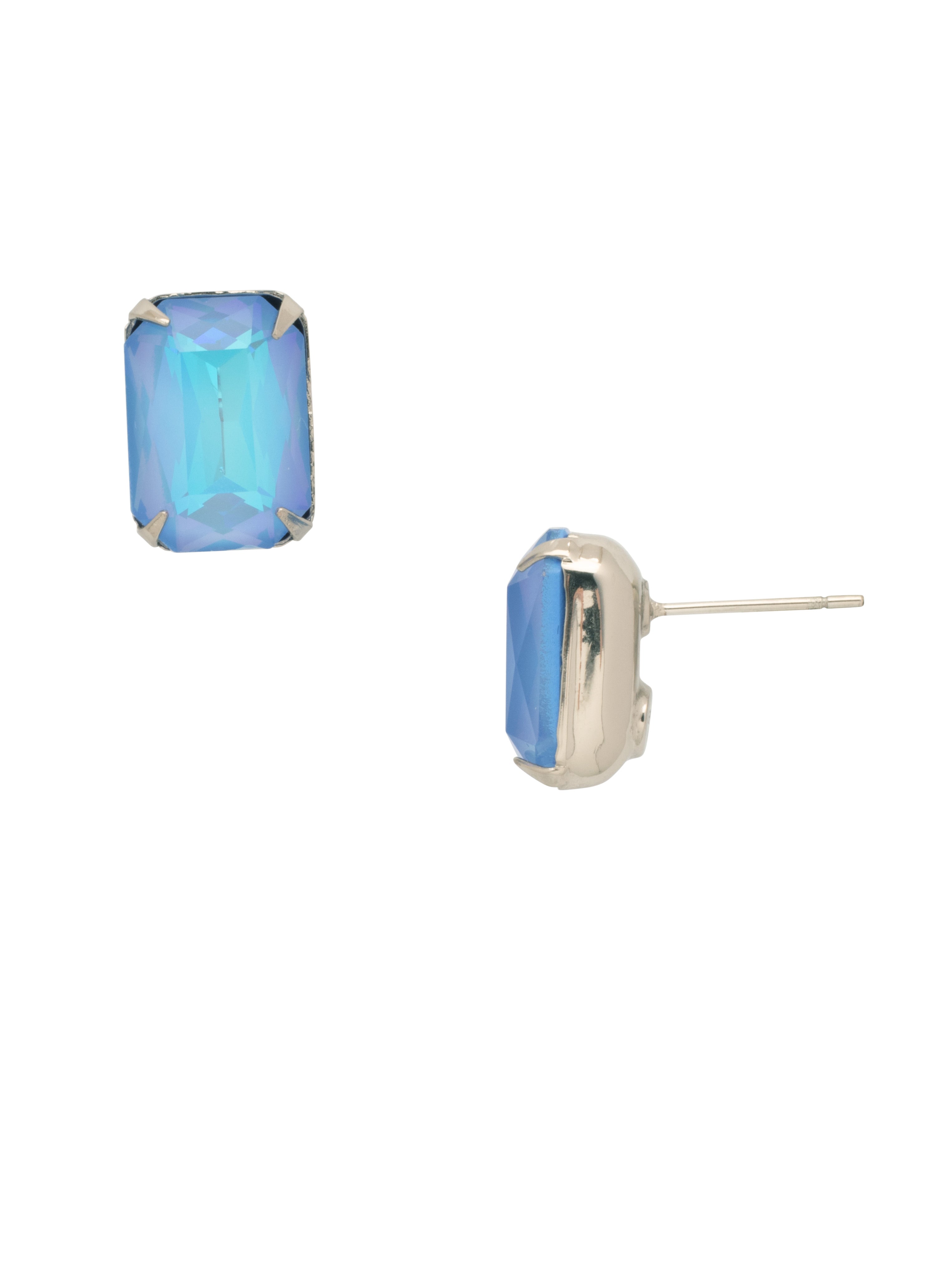 Everyday Stud Earrings - ECT11PDOCD - <p>Simple studs never go out of style! Try this single cut crystal on a post for everyday sparkle. From Sorrelli's Ocean Delite collection in our Palladium finish.</p>