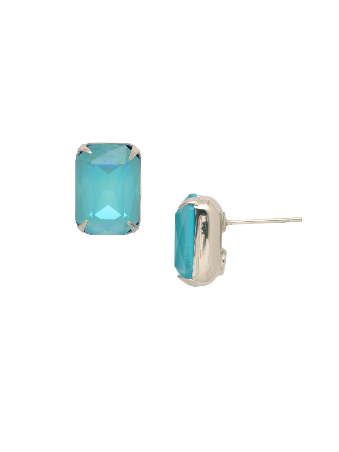 Everyday Stud Earrings - ECT11PDSBD - <p>Simple studs never go out of style! Try this single cut crystal on a post for everyday sparkle. From Sorrelli's Summer Blue Delite collection in our Palladium finish.</p>