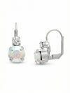 Round Crystal Dangle Earrings