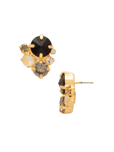 Crystal Assorted Rounds Stud Earrings - EDB11BGSNI - <p>These bubbly baubles feature multi-sized round crystals in a free flowing design for the perfect amount effortless sparkle. From Sorrelli's Starry Night collection in our Bright Gold-tone finish.</p>