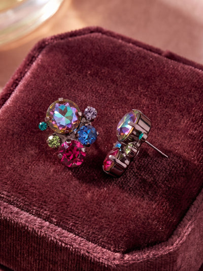 Crystal Assorted Rounds Stud Earrings - EDB11GMNNI