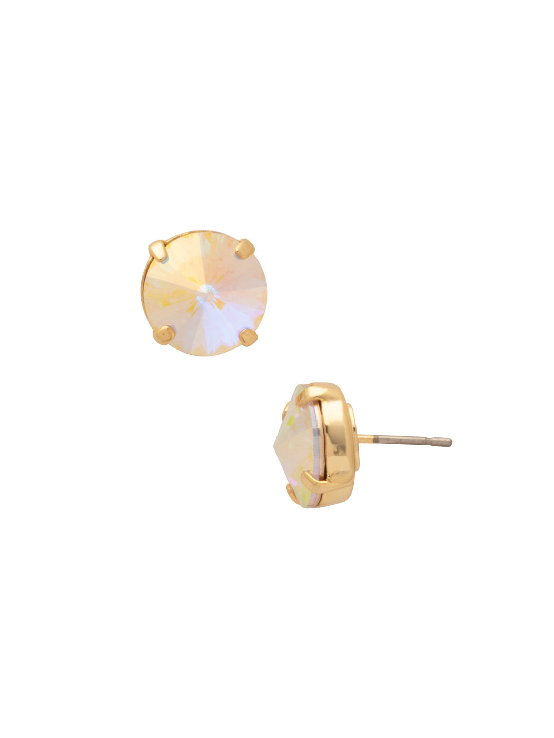Radiant Stud Earrings - EDE71BGCAB - <p>Understated and chic, these stud earrings are a Sorrelli staple! From Sorrelli's Crystal Aurora Borealis collection in our Bright Gold-tone finish.</p>