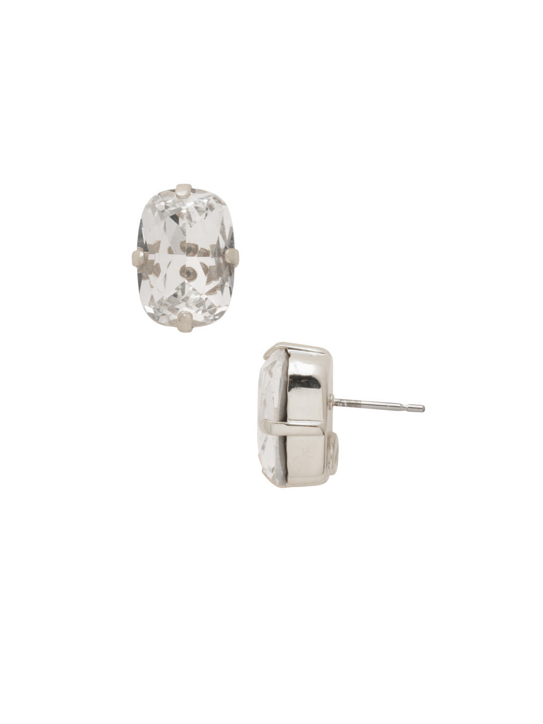 Nia Oval Stud Earrings - EDG66PDCRY - <p>These simply stunning studs are an everyday essential! Add some classic sparkle to any occasion with these crystal post earrings. From Sorrelli's Crystal collection in our Palladium finish.</p>