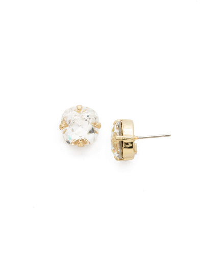 Halcyon Stud Earrings - EDH25BGCRY - <p>A beautiful, luminous cushion-cut crystal in a classic four-pronged setting that's ideal for everyday wear. From Sorrelli's Crystal collection in our Bright Gold-tone finish.</p>