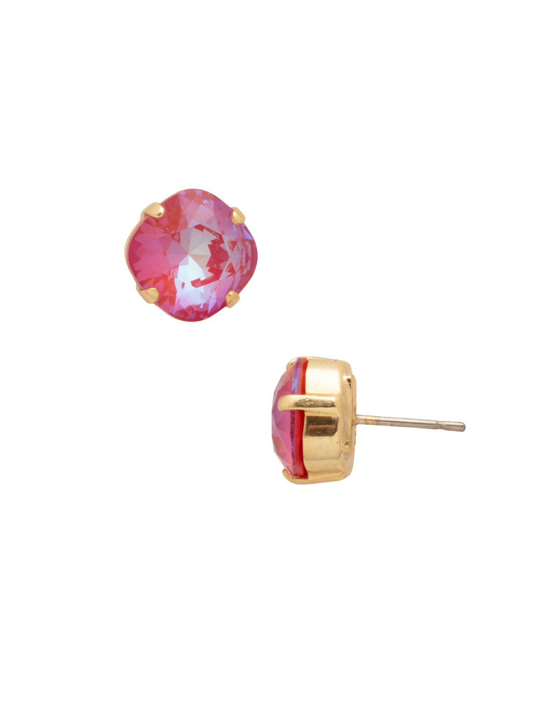 Halcyon Stud Earrings - EDH25BGRCP - <p>A beautiful, luminous cushion-cut crystal in a classic four-pronged setting that's ideal for everyday wear. From Sorrelli's Red Carpet collection in our Bright Gold-tone finish.</p>