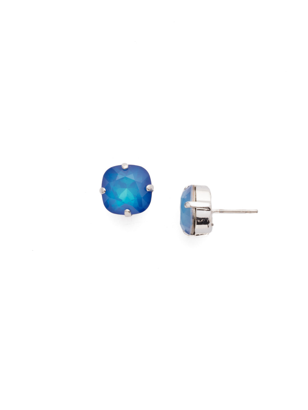 Halcyon Stud Earrings - EDH25RHBC - <p>A beautiful, luminous cushion-cut crystal in a classic four-pronged setting that's ideal for everyday wear.</p>