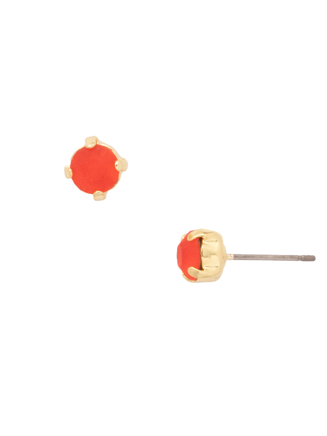 Jayda Stud Earrings - EDN32BGFIS - <p>The Jayda Stud Earrings are the perfect every day wardrobe staple. A round crystal nestles perfectly in a metal plated post with four prongs. </p><p>Need help picking a stud? <a href="https://www.sorrelli.com/blogs/sisterhood/round-stud-earrings-101-a-rundown-of-sizes-styles-and-sparkle">Check out our size guide!</a> From Sorrelli's Fireside collection in our Bright Gold-tone finish.</p>