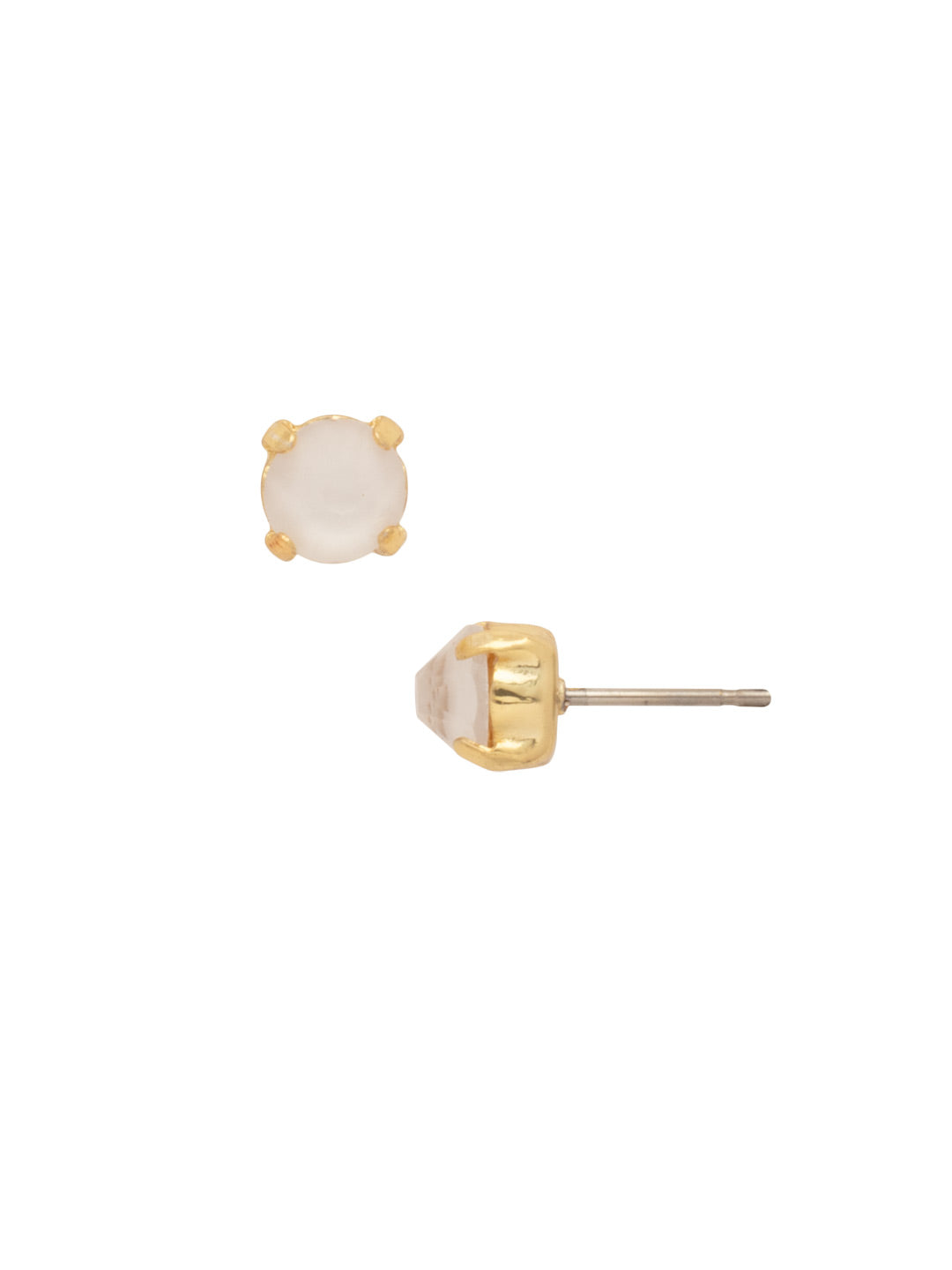 Jayda Stud Earrings - EDN32BGICL - <p>The Jayda Stud Earrings are the perfect every day wardrobe staple. A round crystal nestles perfectly in a metal plated post with four prongs.</p>