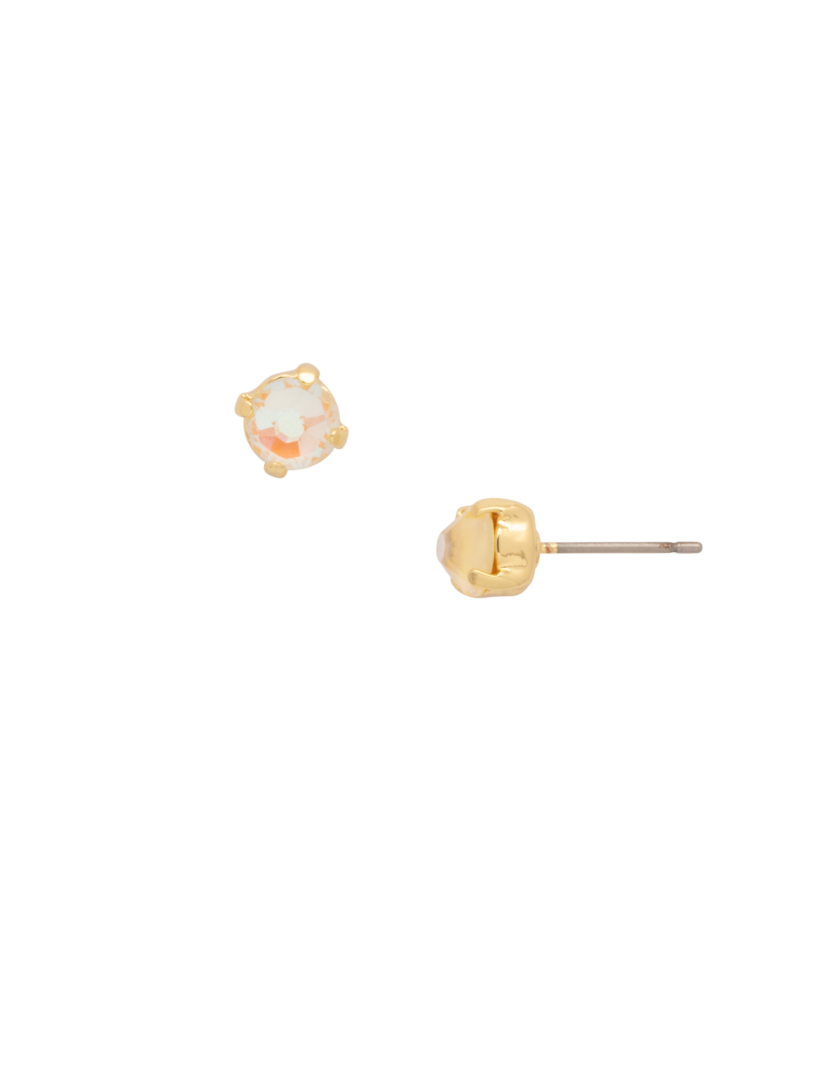 Jayda Stud Earrings - EDN32BGLTD - <p>The Jayda Stud Earrings are the perfect every day wardrobe staple. A round crystal nestles perfectly in a metal plated post with four prongs.</p>