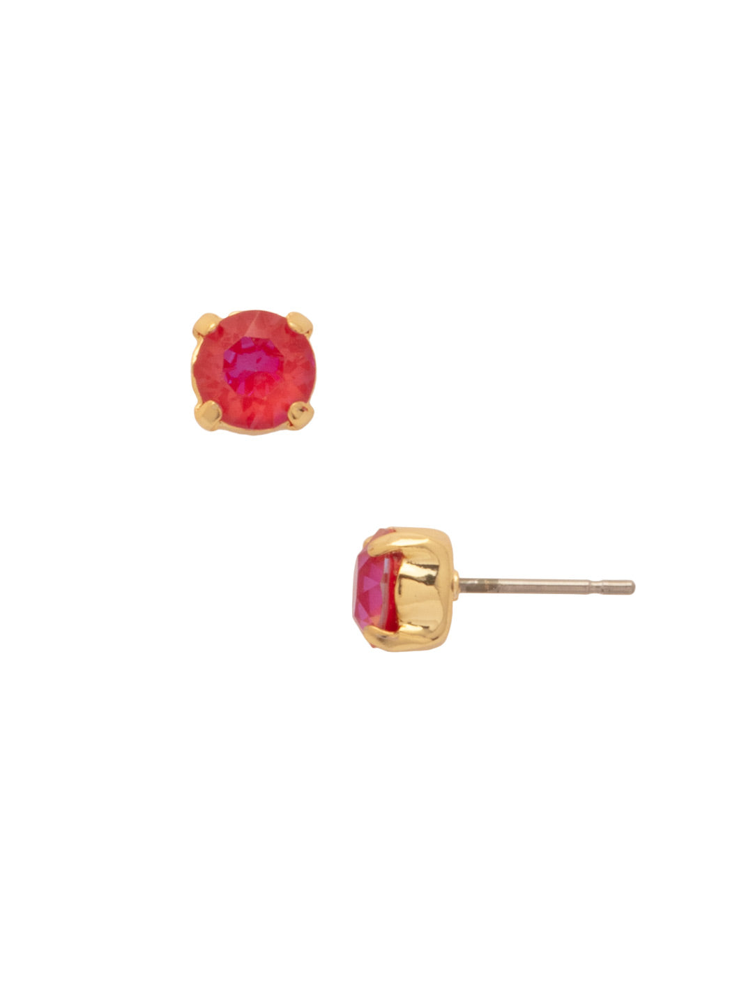 Jayda Stud Earrings - EDN32BGRCP - <p>The Jayda Stud Earrings are the perfect every day wardrobe staple. A round crystal nestles perfectly in a metal plated post with four prongs.</p>