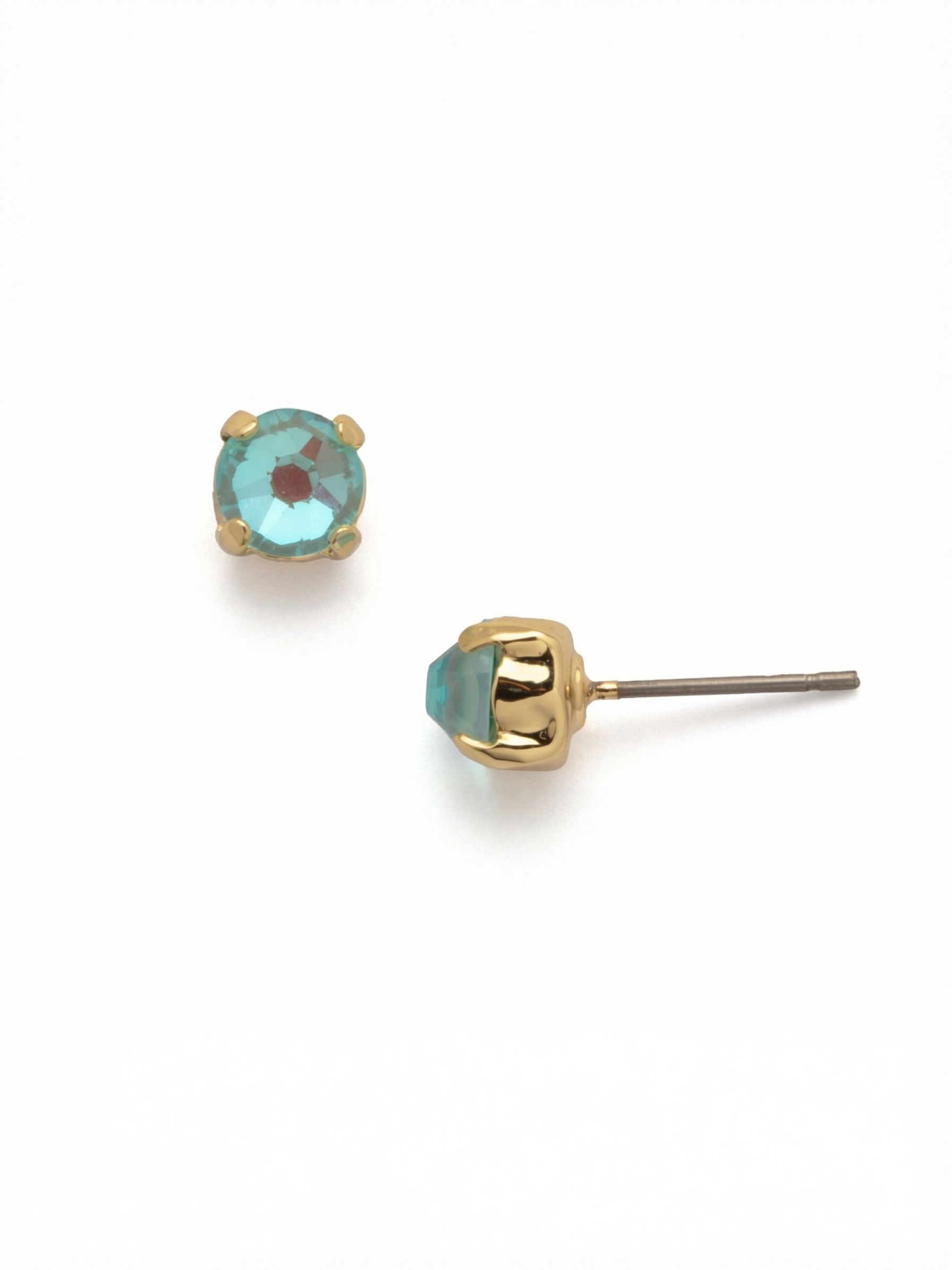 Jayda Stud Earrings - EDN32BGSBD - <p>The Jayda Stud Earrings are the perfect every day wardrobe staple. A round crystal nestles perfectly in a metal plated post with four prongs.</p>