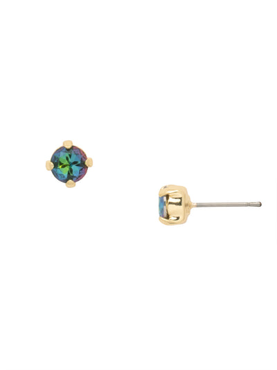 Jayda Stud Earrings - EDN32BGVO - <p>The Jayda Stud Earrings are the perfect every day wardrobe staple. A round crystal nestles perfectly in a metal plated post with four prongs. </p><p>Need help picking a stud? <a href="https://www.sorrelli.com/blogs/sisterhood/round-stud-earrings-101-a-rundown-of-sizes-styles-and-sparkle">Check out our size guide!</a> From Sorrelli's Volcano collection in our Bright Gold-tone finish.</p>
