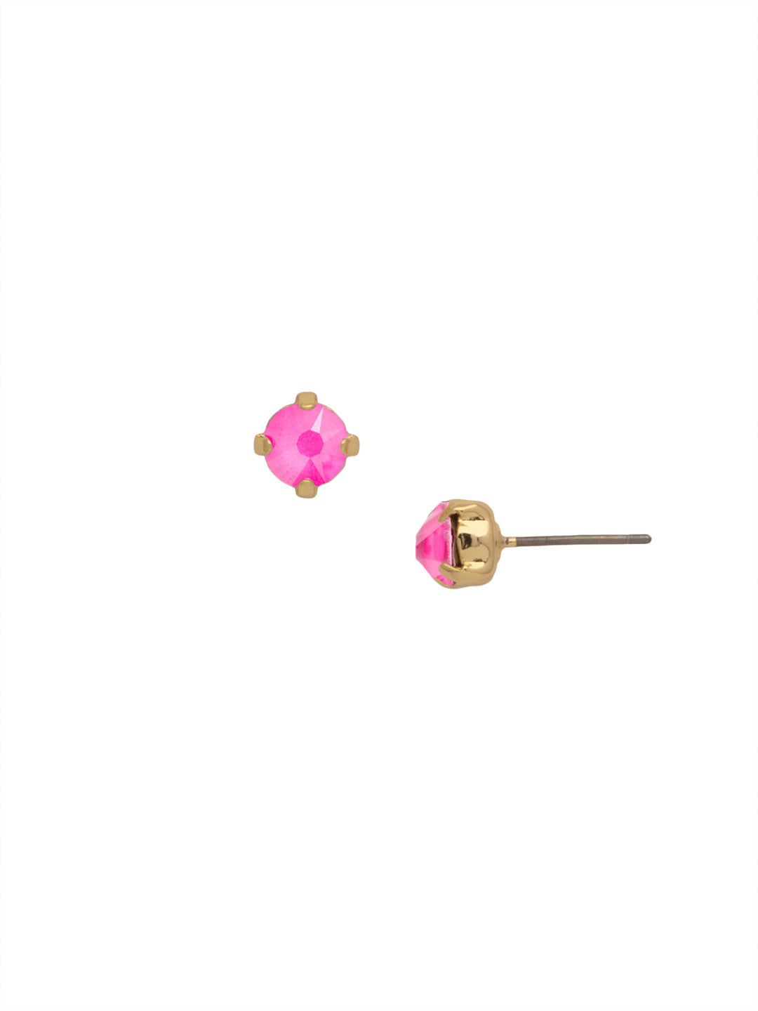 Jayda Stud Earrings - EDN32BGWDW - <p>The Jayda Stud Earrings are the perfect every day wardrobe staple. A round crystal nestles perfectly in a metal plated post with four prongs. </p><p>Need help picking a stud? <a href="https://www.sorrelli.com/blogs/sisterhood/round-stud-earrings-101-a-rundown-of-sizes-styles-and-sparkle">Check out our size guide!</a> From Sorrelli's Wild Watermelon collection in our Bright Gold-tone finish.</p>