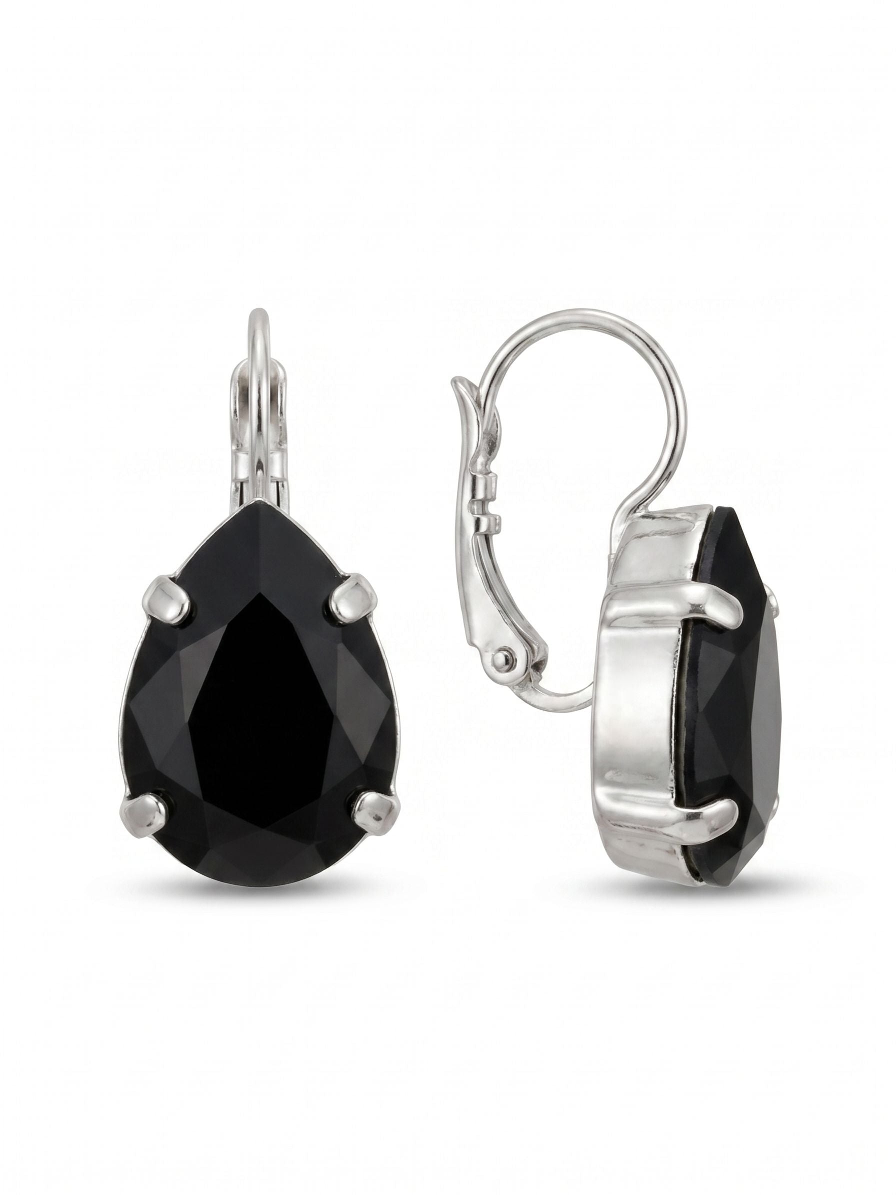 Timeless Teardrop Dangle Earrings - EDQ3PDEM - <p>A beautifully basic drop earring. These classic teardrop french wire earrings are perfect for any occasion, especially the everyday look. A timeless treasure that will sparkle season after season. From Sorrelli's Evening Moon collection in our Palladium finish.</p>