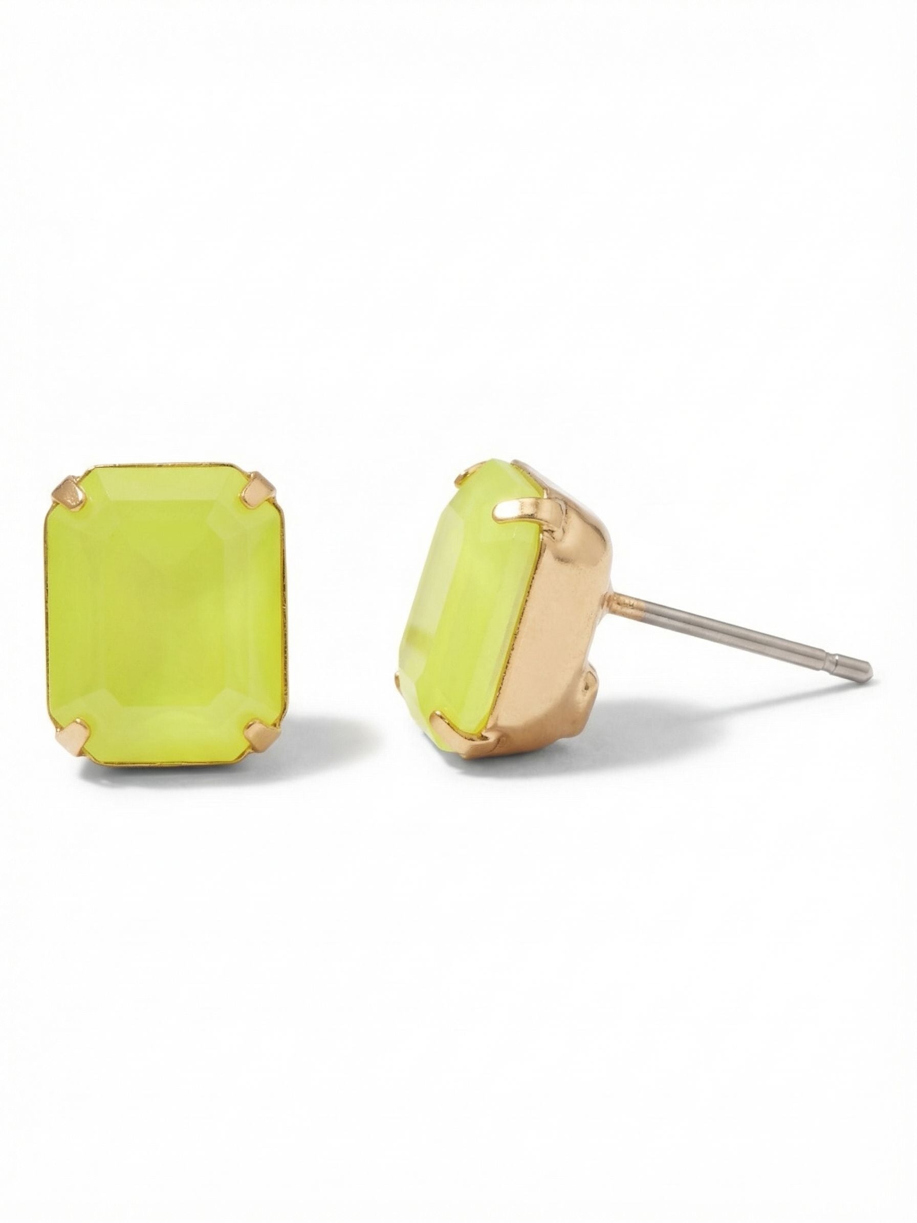 Octavia Stud Earrings - EDU53BGELY - <p>These rounded emerald cut stud earrings can be worn alone or paired with anything for just a bit of extra bling!</p>