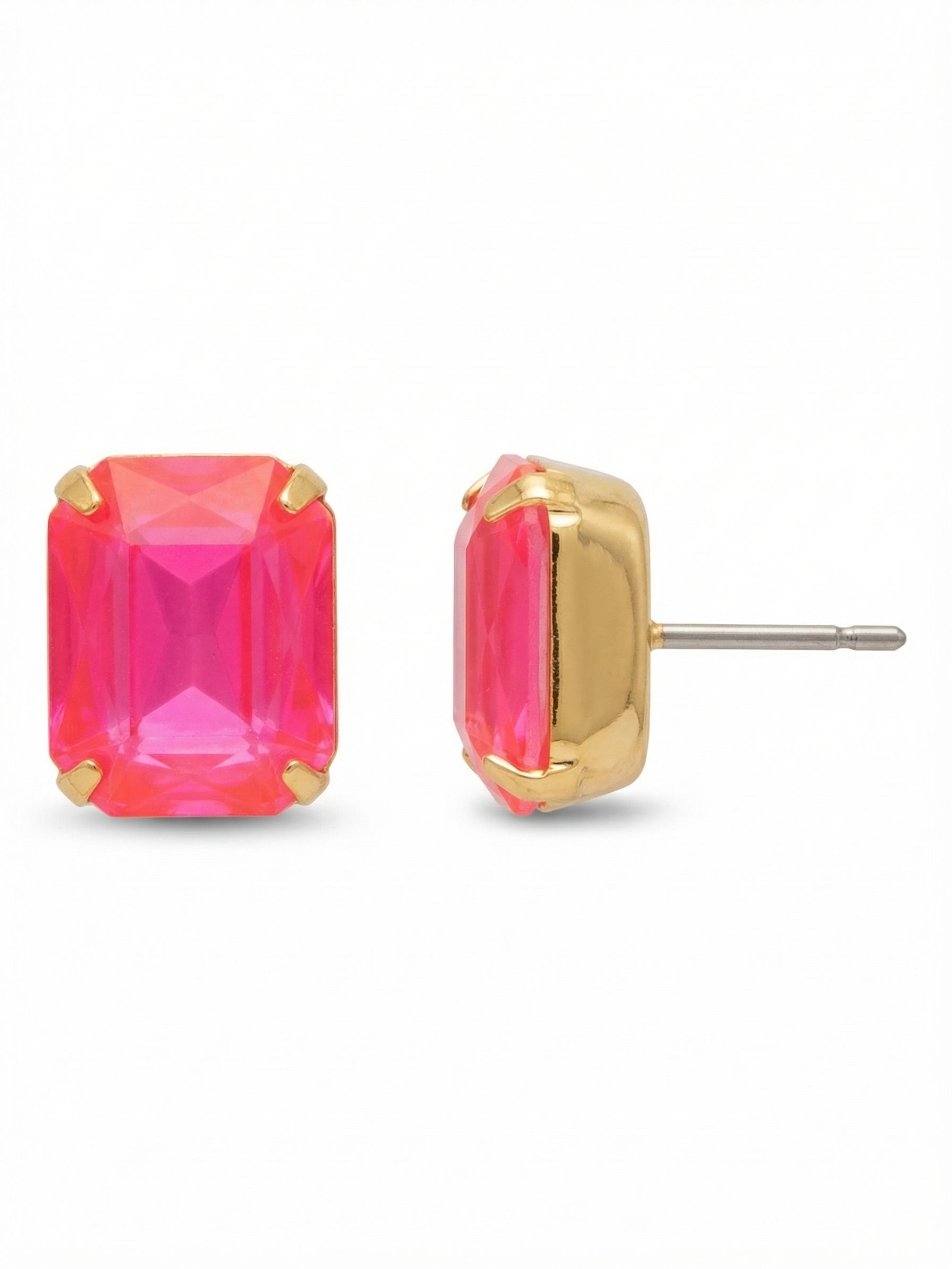 Octavia Stud Earrings - EDU53BGETP - <p>These rounded emerald cut stud earrings can be worn alone or paired with anything for just a bit of extra bling!</p>