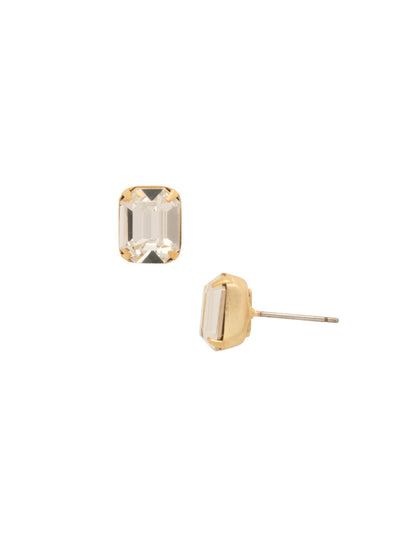 Octavia Stud Earrings - EDU53MGCRY - <p>These rounded emerald cut stud earrings can be worn alone or paired with anything for just a bit of extra bling! From Sorrelli's Crystal collection in our Matte Gold-tone finish.</p>