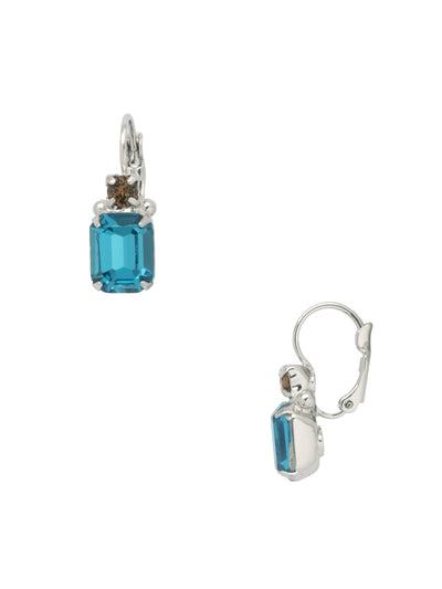 Octavia Studded Dangle Earrings - EEA7PDASP - <p>The Octavia Studded Dangle Earrings combine simplistic beauty and sparkle, featuring a cushion emerald cut crystal and accented by a small round crystal above. From Sorrelli's Aspen SKY collection in our Palladium finish.</p>