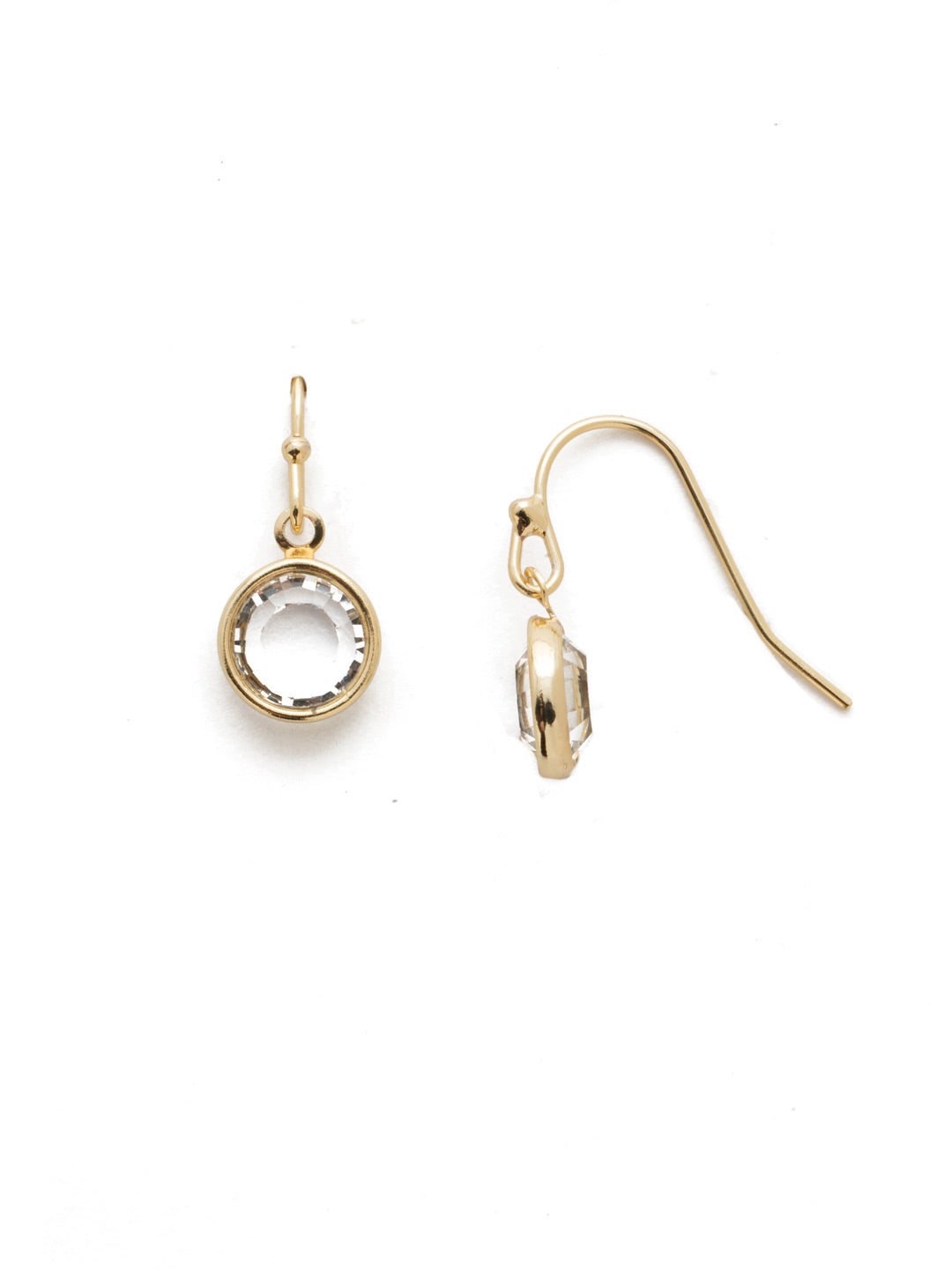 Dewdrop Crystal Dangle Earrings - EEF73BGCRY