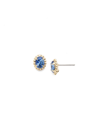 Maisie Stud Earrings - EEH11BGSAP - <p>The perfect oval stud earring for day-to-night wear. From Sorrelli's Sapphire collection in our Bright Gold-tone finish.</p>