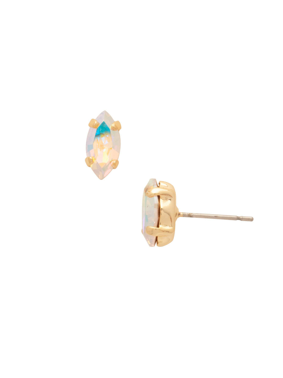 Clarissa Stud Earrings - EEP4BGCAB - <p>The Clarissa Stud Earring is for the lover of classics with a twist. Simple sparkling crystals get an oomph from the navette shape. From Sorrelli's Crystal Aurora Borealis collection in our Bright Gold-tone finish.</p>