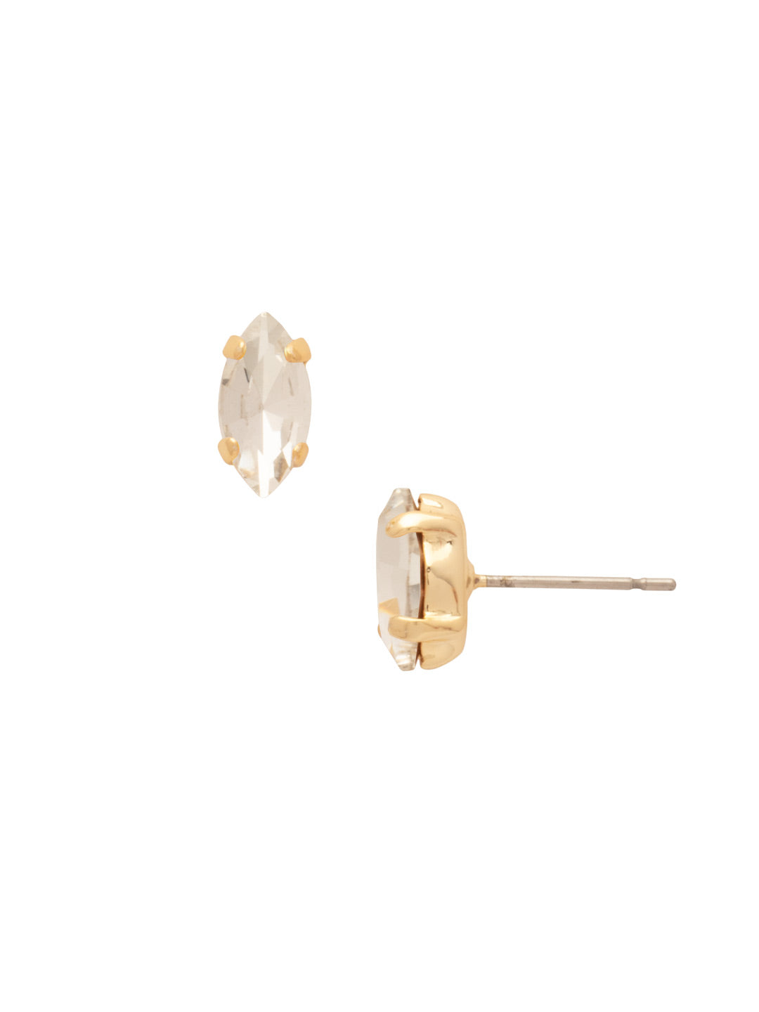 Clarissa Stud Earrings - EEP4BGCRY - <p>The Clarissa Stud Earring is for the lover of classics with a twist. Simple sparkling crystals get an oomph from the navette shape. From Sorrelli's Crystal collection in our Bright Gold-tone finish.</p>