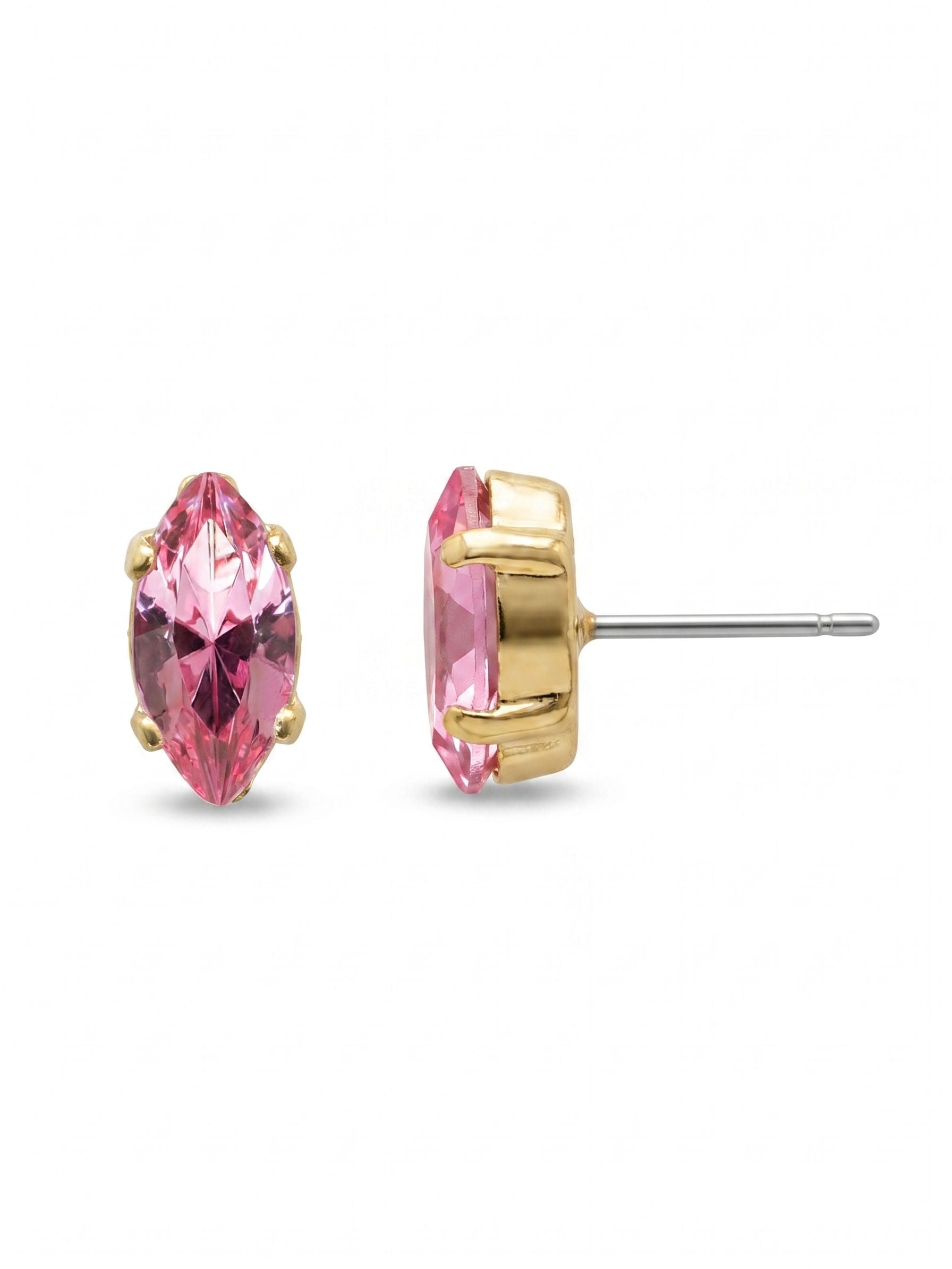 Clarissa Stud Earrings - EEP4BGRO - <p>The Clarissa Stud Earring is for the lover of classics with a twist. Simple sparkling crystals get an oomph from the navette shape. From Sorrelli's Rose collection in our Bright Gold-tone finish.</p>