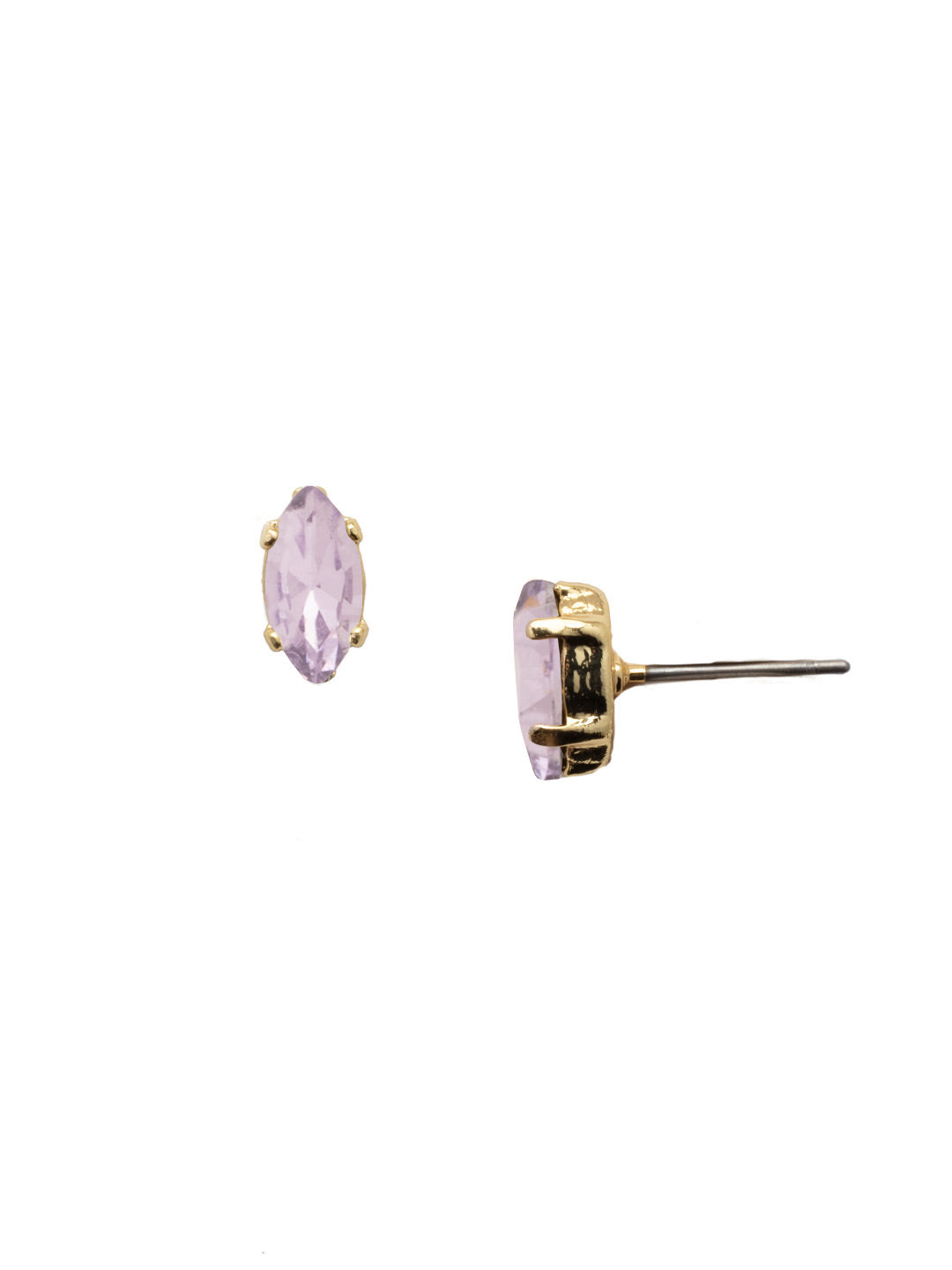 Clarissa Stud Earrings - EEP4BGVI - <p>The Clarissa Stud Earring is for the lover of classics with a twist. Simple sparkling crystals get an oomph from the navette shape. From Sorrelli's Violet collection in our Bright Gold-tone finish.</p>