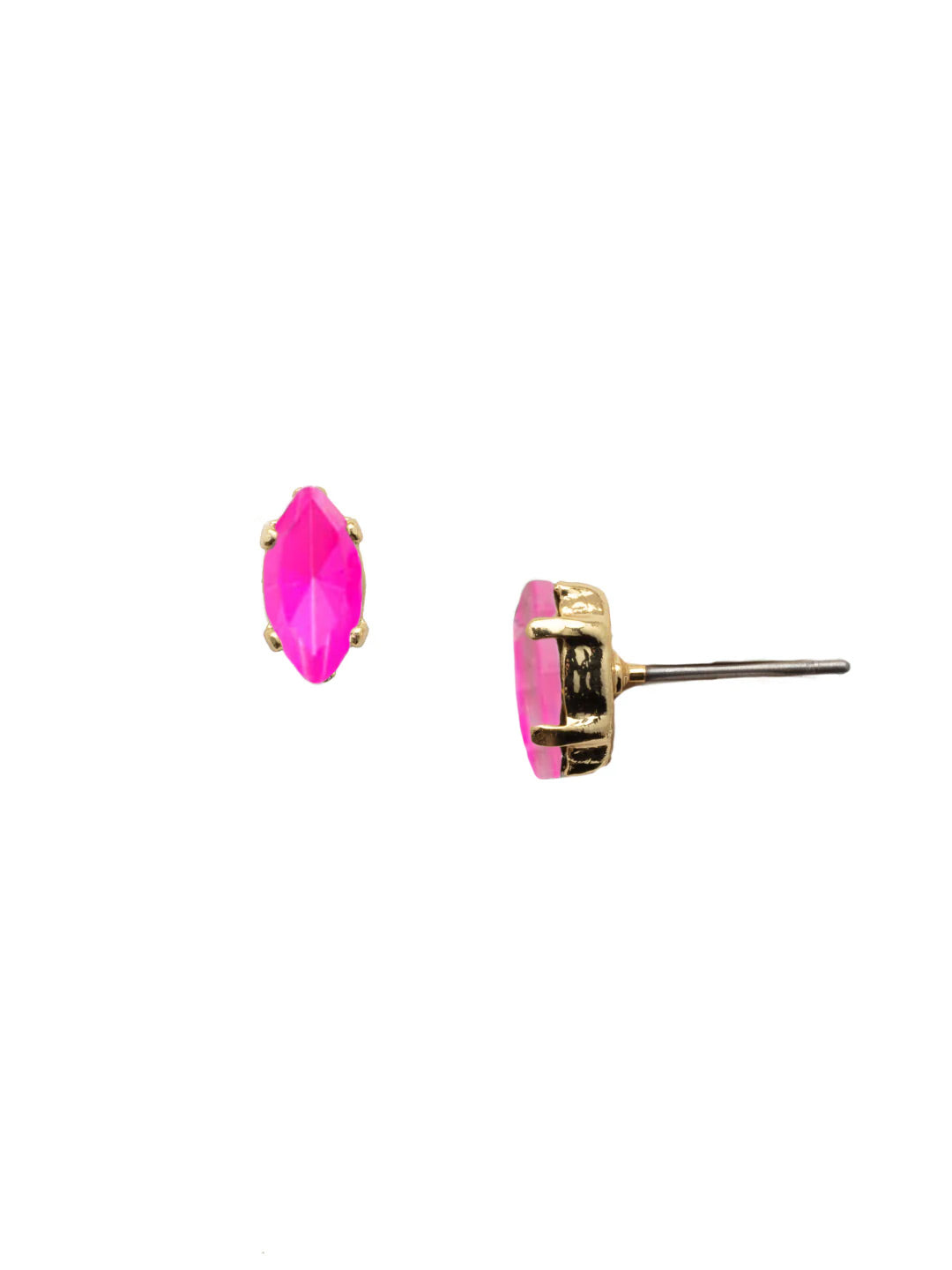 Clarissa Stud Earrings - EEP4BGWDW - <p>The Clarissa Stud Earring is for the lover of classics with a twist. Simple sparkling crystals get an oomph from the navette shape. From Sorrelli's Wild Watermelon collection in our Bright Gold-tone finish.</p>