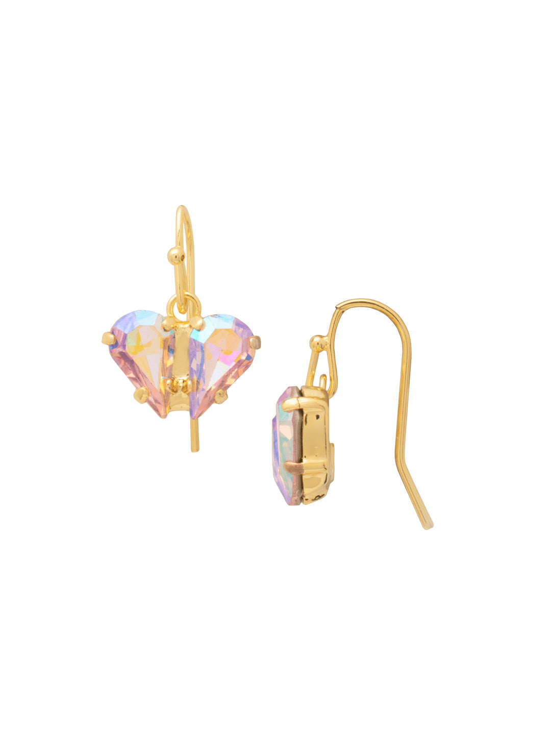 Marlowe Dangle Earrings - EER4BGLRA - <p>Make a simple, yet-stunning, statement wearing the Marlowe Dangle Earrings. A pair of pear-shaped crystals come together to form a heart and a look you'll love for years to come. From Sorrelli's Light Rose AB collection in our Bright Gold-tone finish.</p>