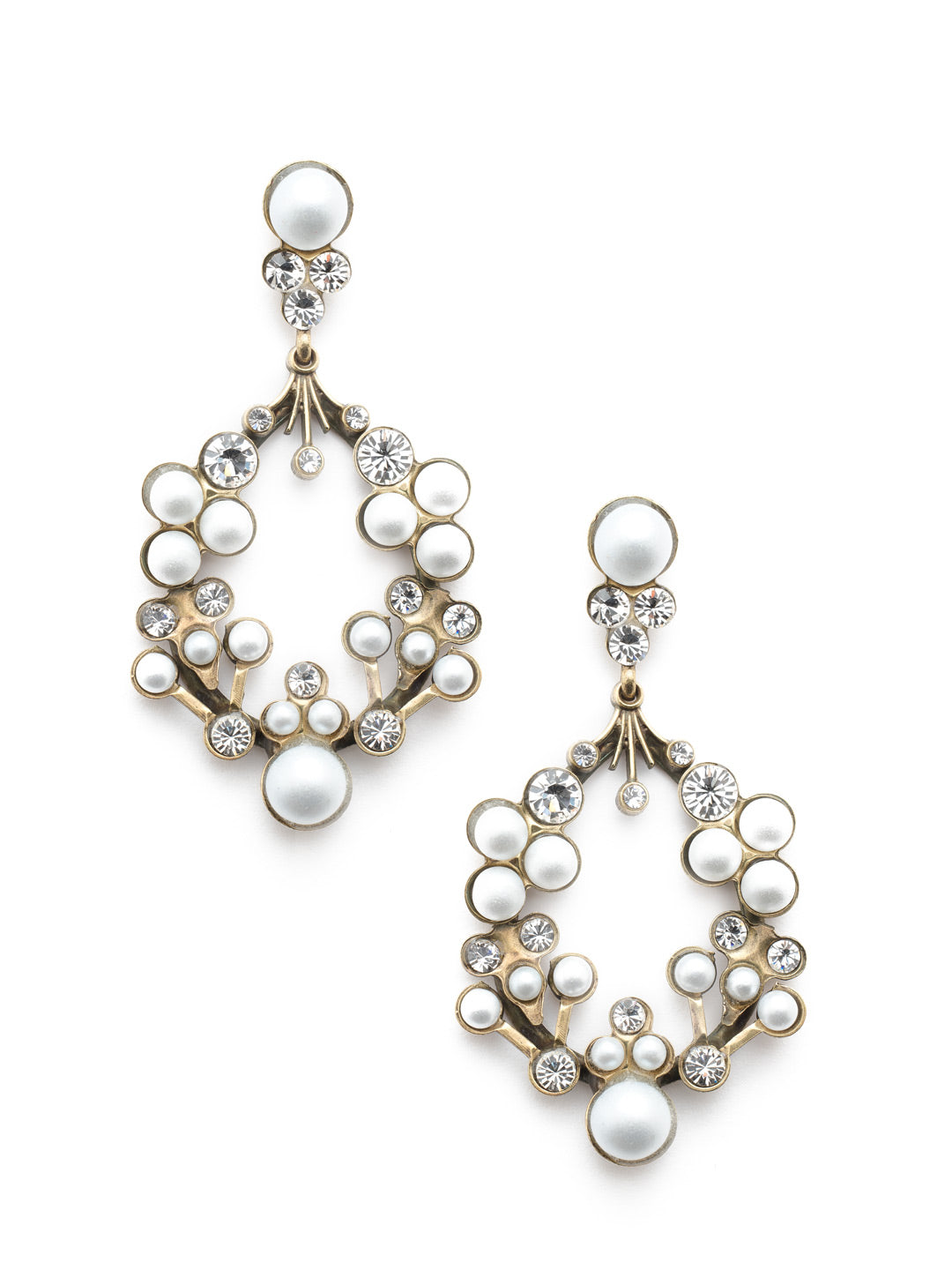 Ivanna Dangle Earrings - EET95AGMDP - <p>If you love freshwater pearls, these Ivanna Dangle Earrings are for you. From Sorrelli's Modern Pearl collection in our Antique Gold-tone finish.</p>