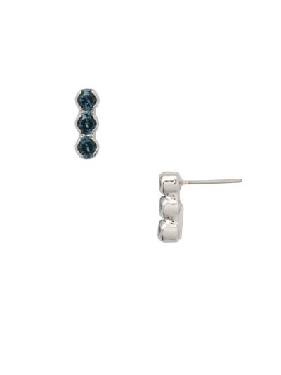 Patrice Stud Earring - EEZ21PDASP - <p>The Patrice Stud Earrings are a dainty dream! Three small round crystals connect together on a post. From Sorrelli's Aspen SKY collection in our Palladium finish.</p>