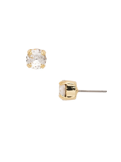 Simple Stud Earrings - EFC99BGCRY - <p>The Simple Stud Earrings feature a single solid crystal on a surgical steel post, creating a small but sparkly everyday staple! Need help picking a stud? <a href="https://www.sorrelli.com/blogs/sisterhood/round-stud-earrings-101-a-rundown-of-sizes-styles-and-sparkle">Check out our size guide!</a> From Sorrelli's Crystal collection in our Bright Gold-tone finish.</p>