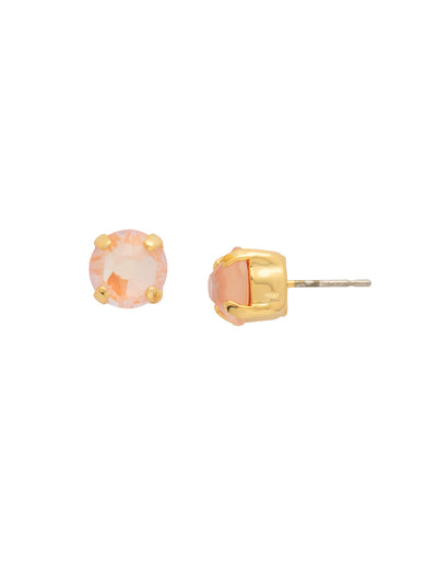 Simple Stud Earrings - EFC99BGPD - <p>The Simple Stud Earrings feature a single solid crystal on a surgical steel post, creating a small but sparkly everyday staple! Need help picking a stud? <a href="https://www.sorrelli.com/blogs/sisterhood/round-stud-earrings-101-a-rundown-of-sizes-styles-and-sparkle">Check out our size guide!</a> From Sorrelli's Peach Delite collection in our Bright Gold-tone finish.</p>