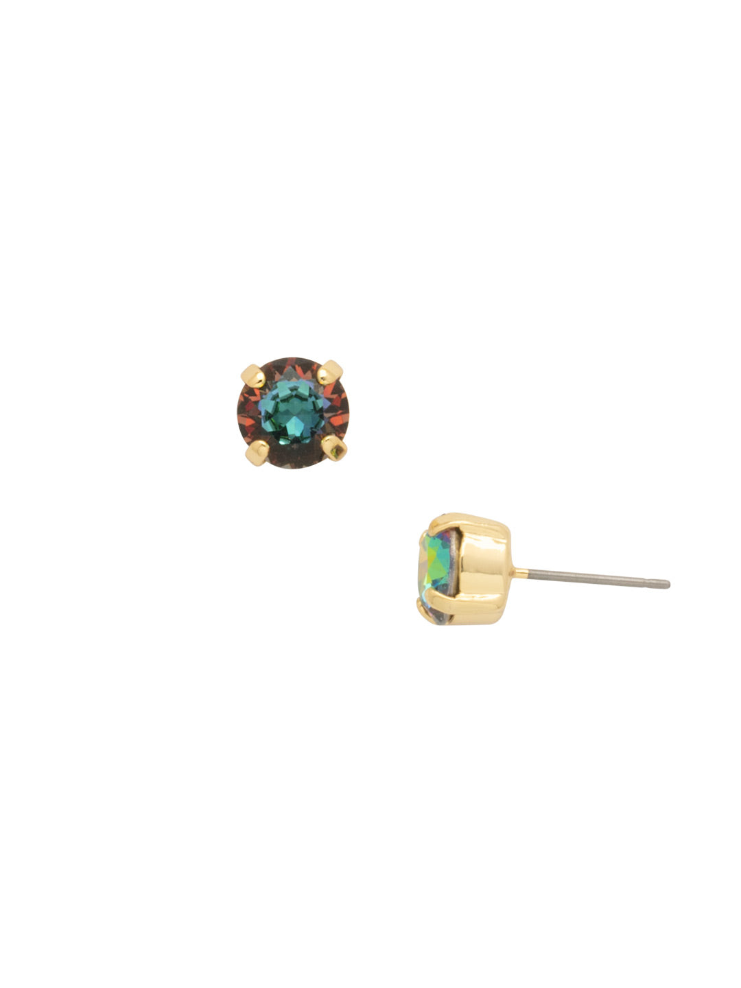 Simple Stud Earrings - EFC99BGVO - <p>The Simple Stud Earrings feature a single solid crystal on a surgical steel post, creating a small but sparkly everyday staple! Need help picking a stud? <a href="https://www.sorrelli.com/blogs/sisterhood/round-stud-earrings-101-a-rundown-of-sizes-styles-and-sparkle">Check out our size guide!</a> From Sorrelli's Volcano collection in our Bright Gold-tone finish.</p>