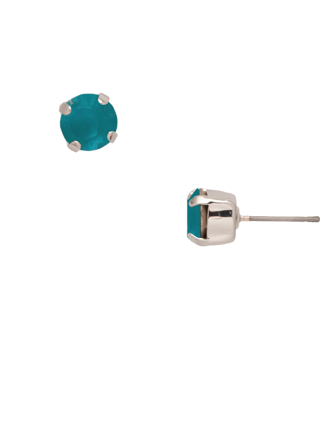 Simple Stud Earrings - EFC99PDFBZ - <p>The Simple Stud Earrings feature a single solid crystal on a surgical steel post, creating a small but sparkly everyday staple! Need help picking a stud? <a href="https://www.sorrelli.com/blogs/sisterhood/round-stud-earrings-101-a-rundown-of-sizes-styles-and-sparkle">Check out our size guide!</a> From Sorrelli's Frosted Blue Zircon collection in our Palladium finish.</p>