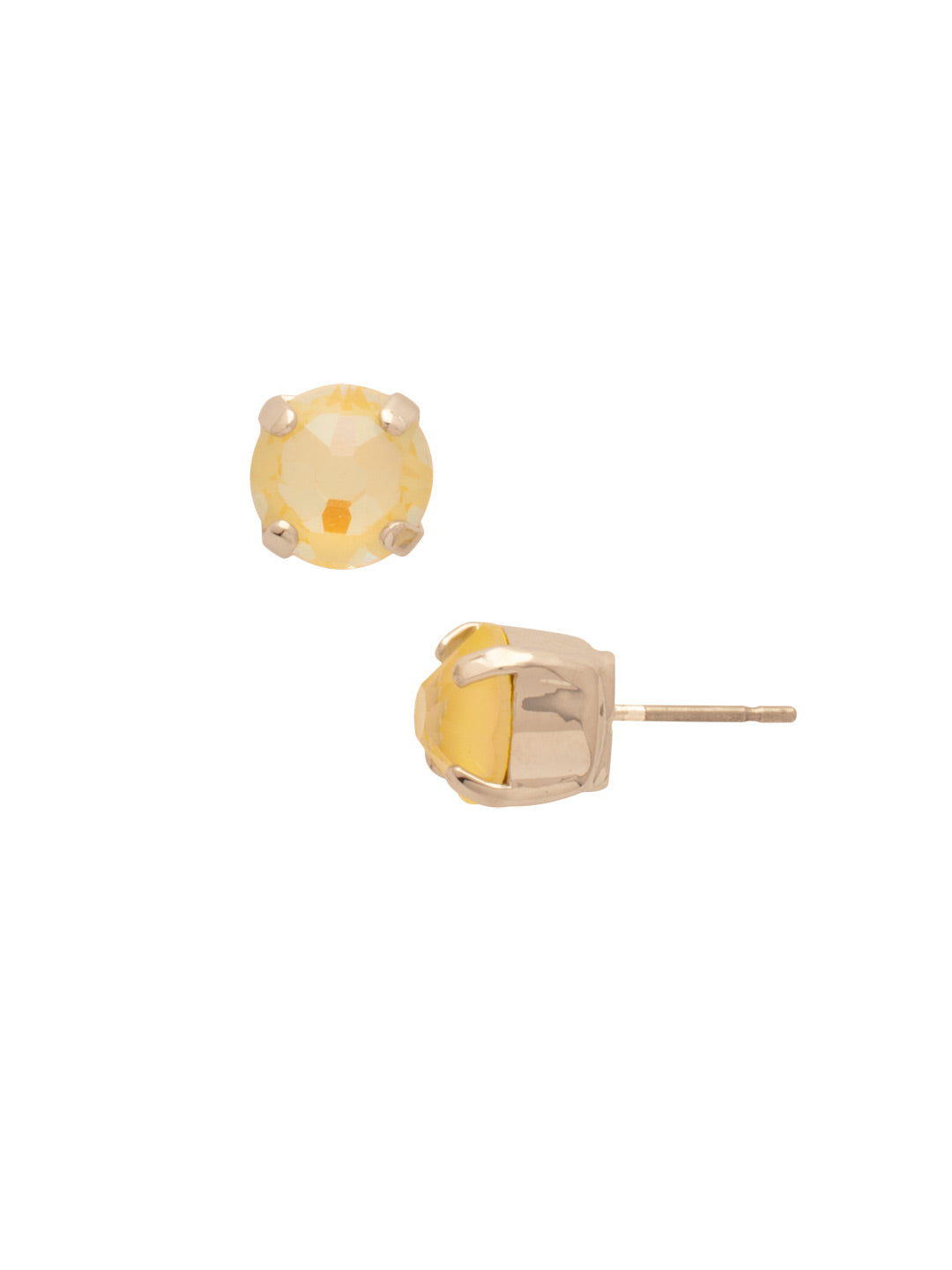 Simple Stud Earrings - EFC99PDLTD - <p>The Simple Stud Earrings feature a single solid crystal on a surgical steel post, creating a small but sparkly everyday staple! Need help picking a stud? <a href="https://www.sorrelli.com/blogs/sisterhood/round-stud-earrings-101-a-rundown-of-sizes-styles-and-sparkle">Check out our size guide!</a> From Sorrelli's Light Topaz Delite collection in our Palladium finish.</p>