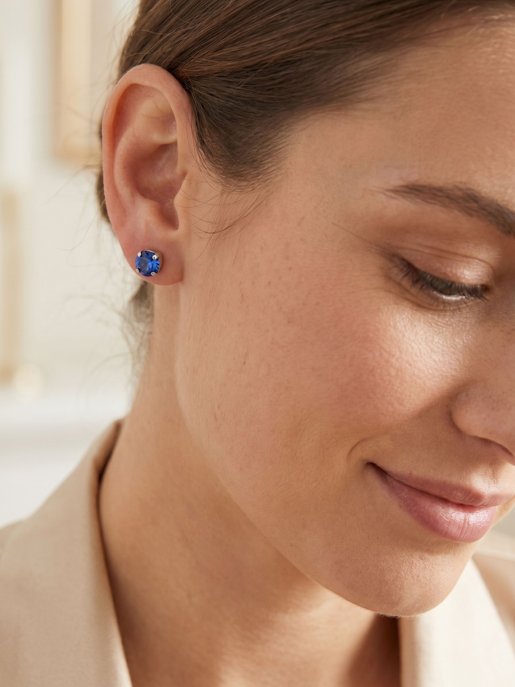 Simple Stud Earrings - EFC99PDSAP