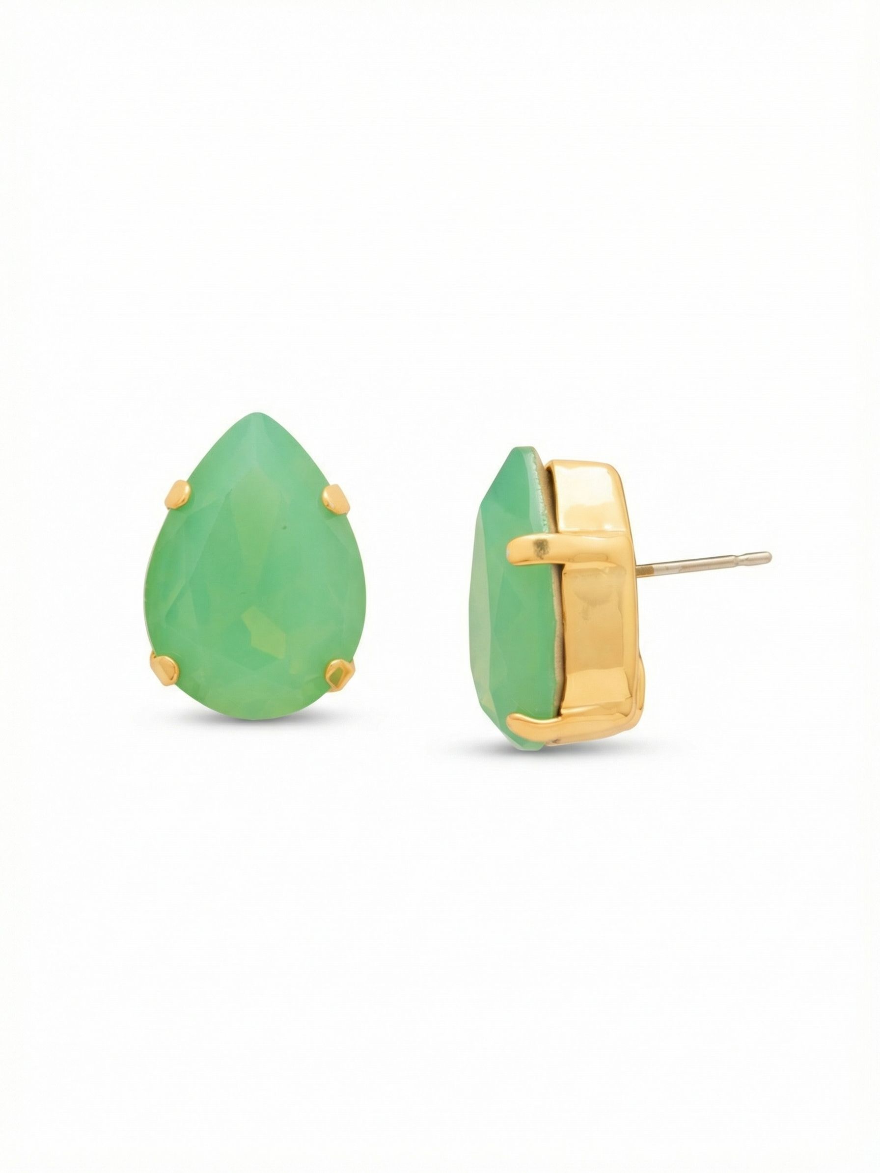 Eileen Stud Earrings - EFF100BGPAC - <p>The Eileen Stud Earrings feature a single pear cut candy gem crystal on a post. From Sorrelli's Pacific Opal collection in our Bright Gold-tone finish.</p>