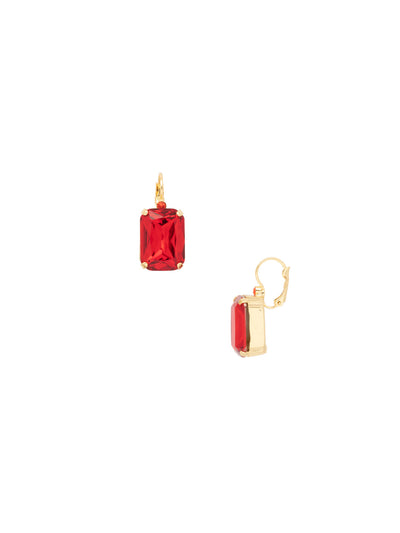 Kathleen Dangle Earrings - EFF8BGFIS - <p>The Kathleen Dangle Earrings feature a single octagon cut candy gem crystal on a lever back French wire. From Sorrelli's Fireside collection in our Bright Gold-tone finish.</p>