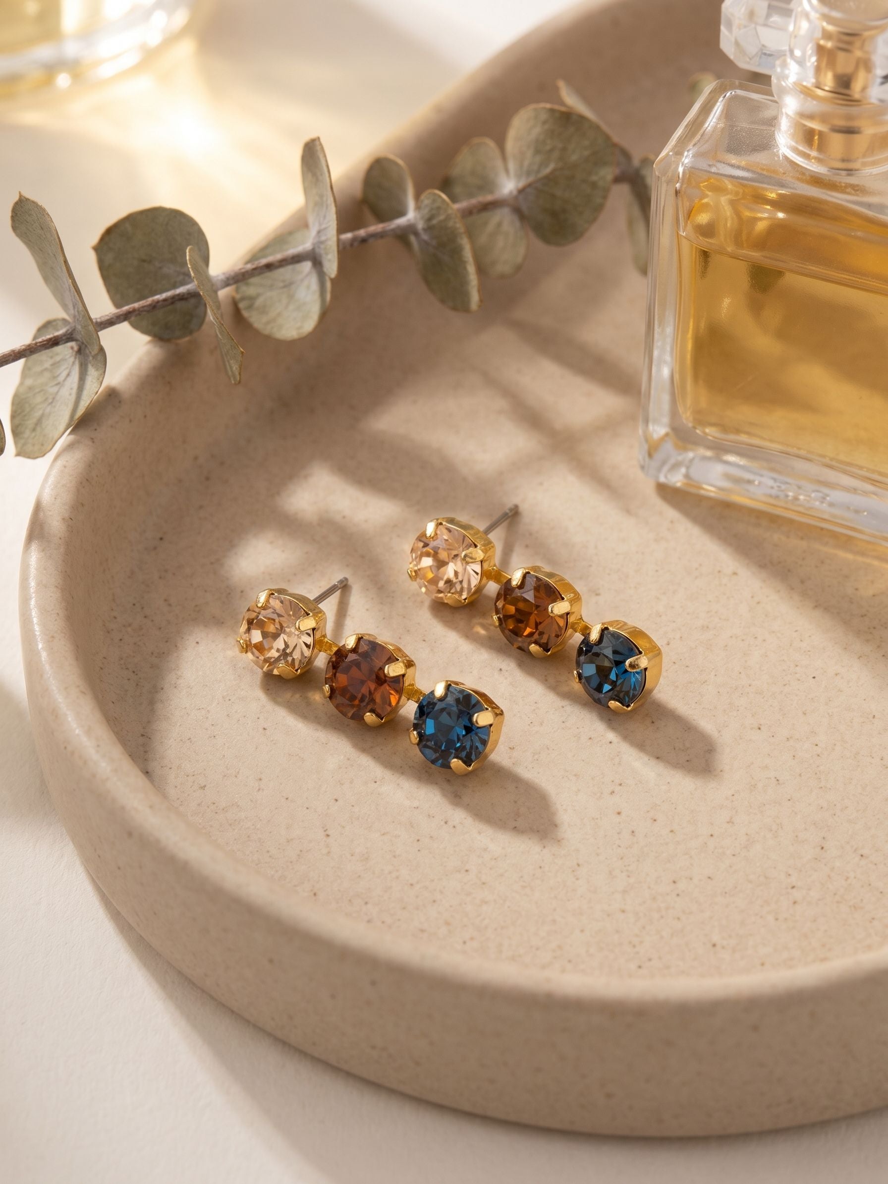 Matilda Triple Dangle Earrings - EFH10BGDNM