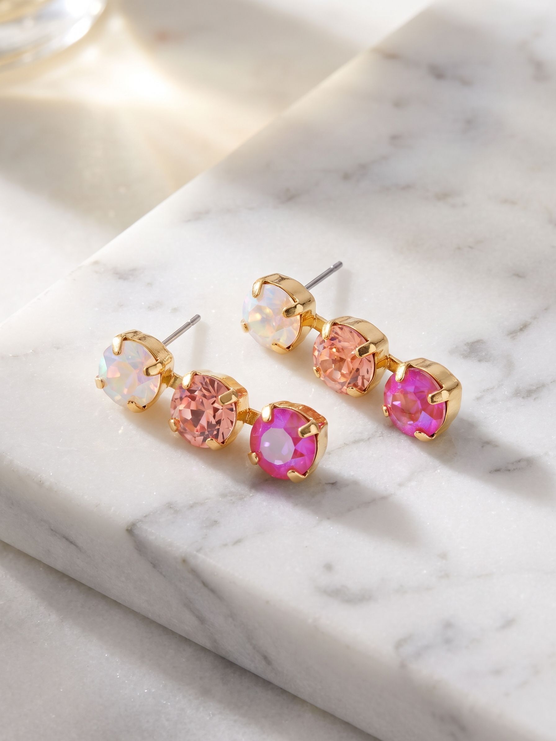 Matilda Triple Dangle Earrings - EFH10BGPIN