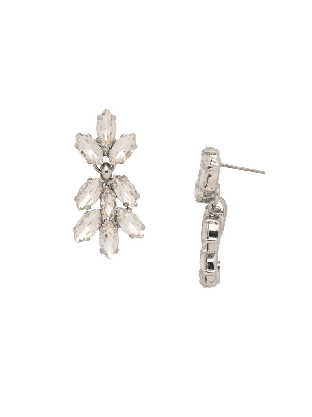 Rosalie Dangle Earrings - EFH11PDCRY - <p>The Rosalie Dangle Earrings feature sparkling navette crystals dangling from a post. From Sorrelli's Crystal collection in our Palladium finish.</p>